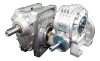 Worm gearboxes with solid input shaft